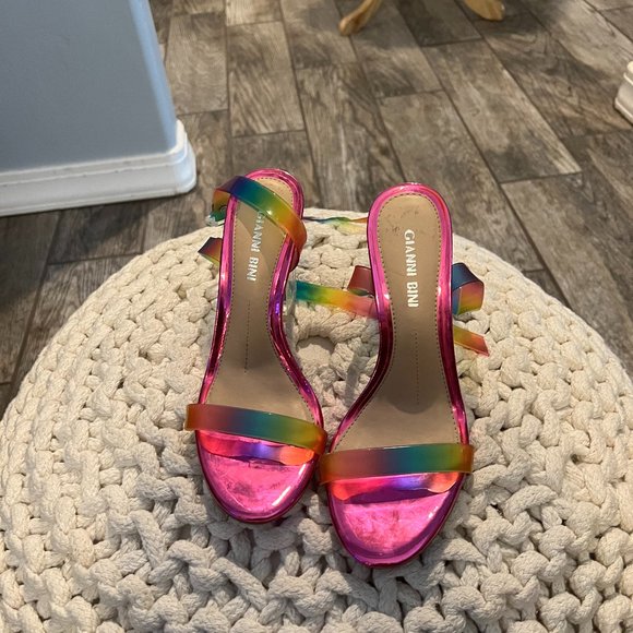 Gianni Bini Shoes - Gianni Bini Liyra Rainbow Heels Gianni Bini. Used once. SZ 6M